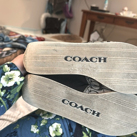 Coach flat casual shoes. Size 8. Black and gray color. Used. - Picture 6 of 6